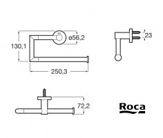 MEDIDAS TOALLERO ANILLA HOTELS ROUND ROCA